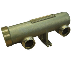 Tubulure en laiton, fonderie Guareski